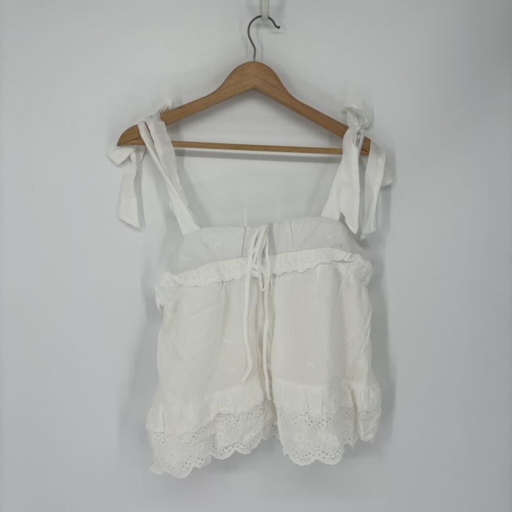 Ruri & Ruda Polly Scallop Embroidered Tank & Short Set
